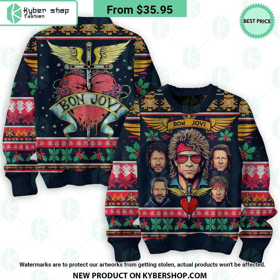 Bon Jovi Christmas Sweater
