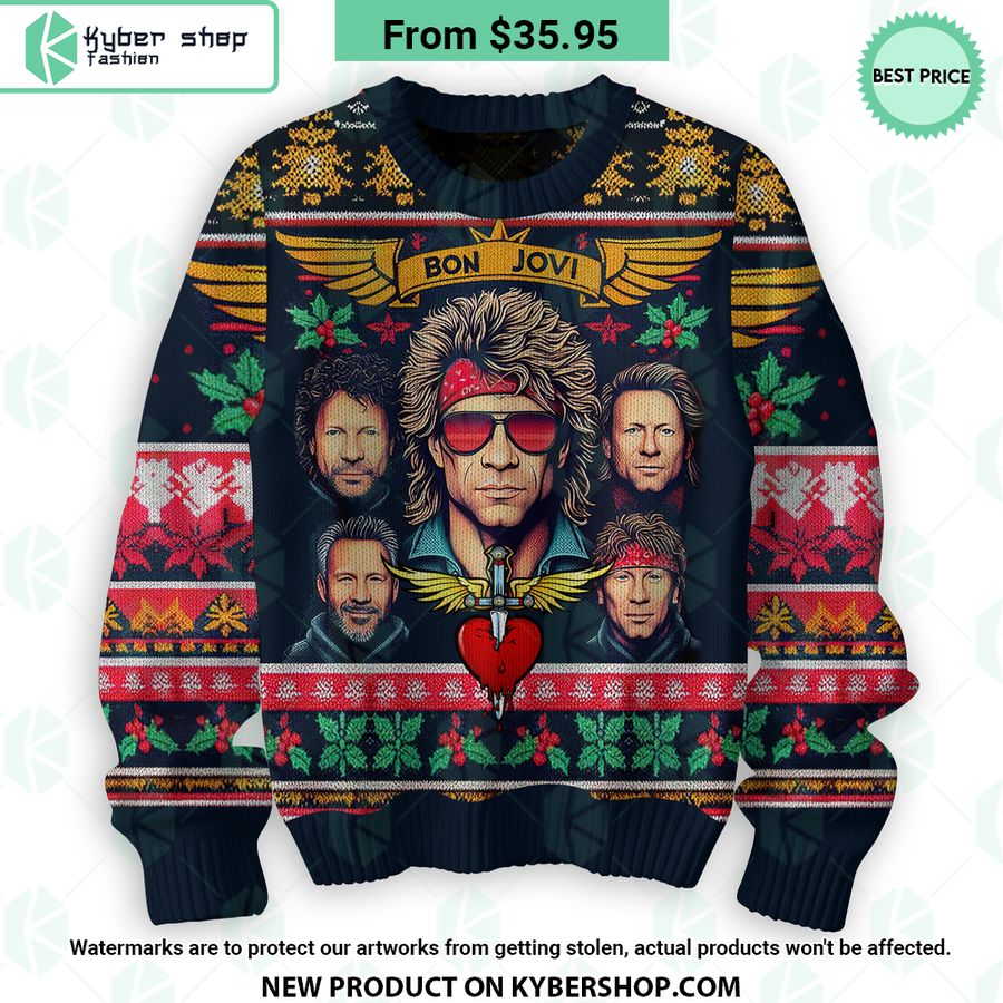 Bon Jovi Christmas Sweater