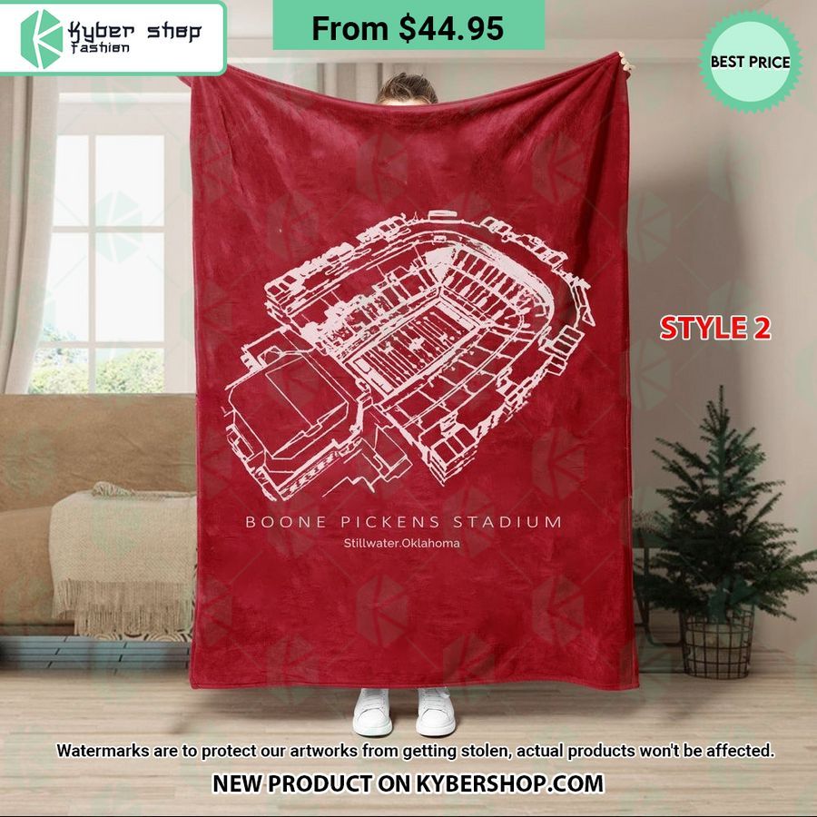 Boone Pickens Stadium Oklahoma State Cowboys Blanket
