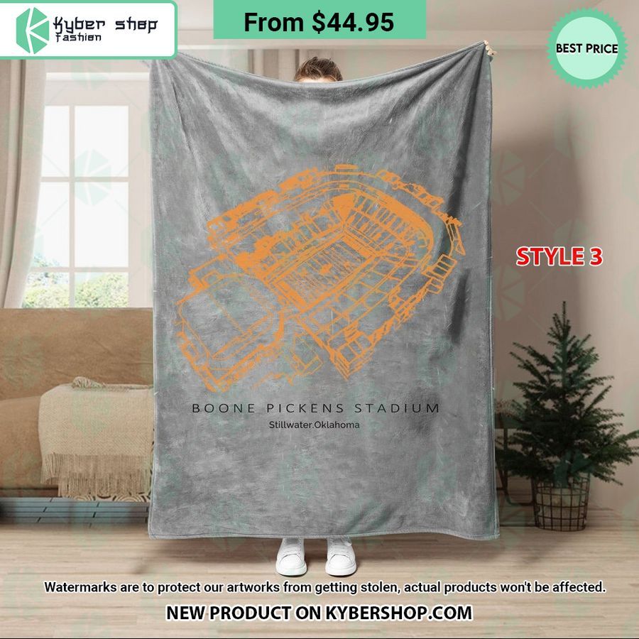 Boone Pickens Stadium Oklahoma State Cowboys Blanket