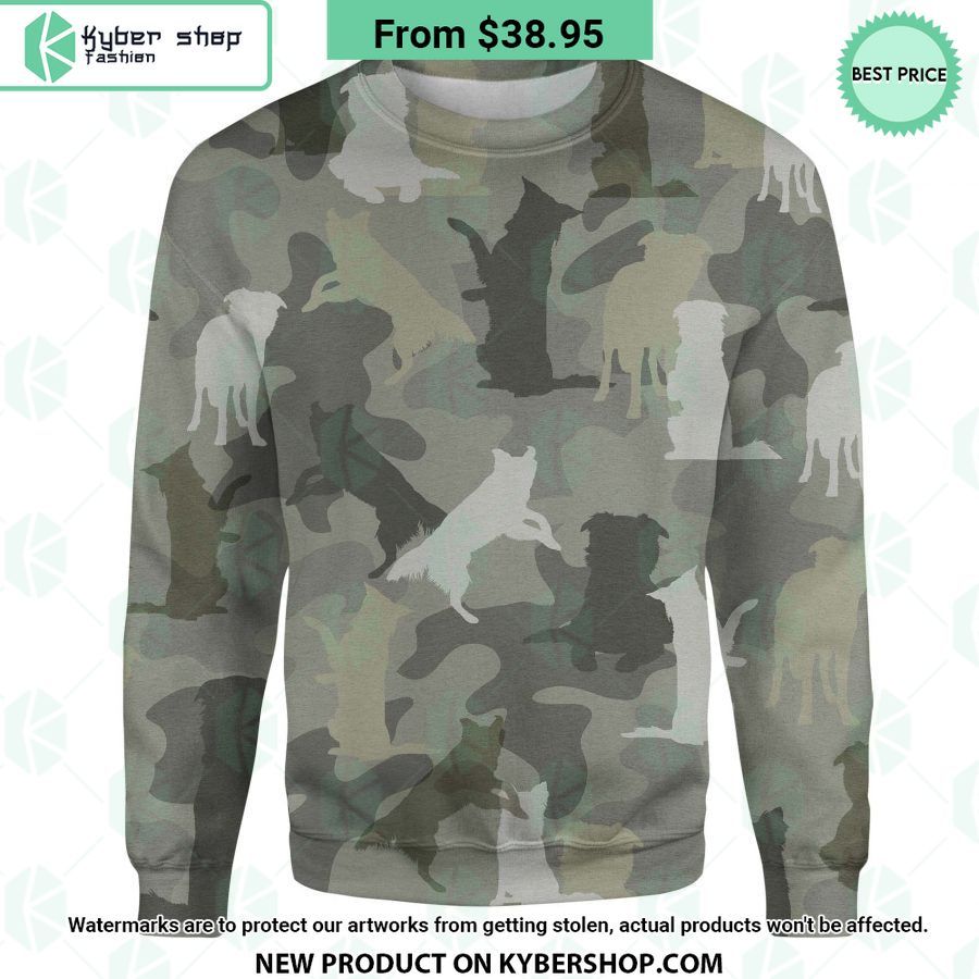 Border Collie Camo Sweatshirt