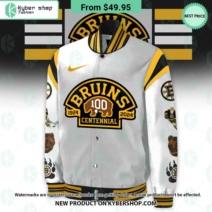 Boston Bruins 100 Centennial Baseball Jacket, Pants