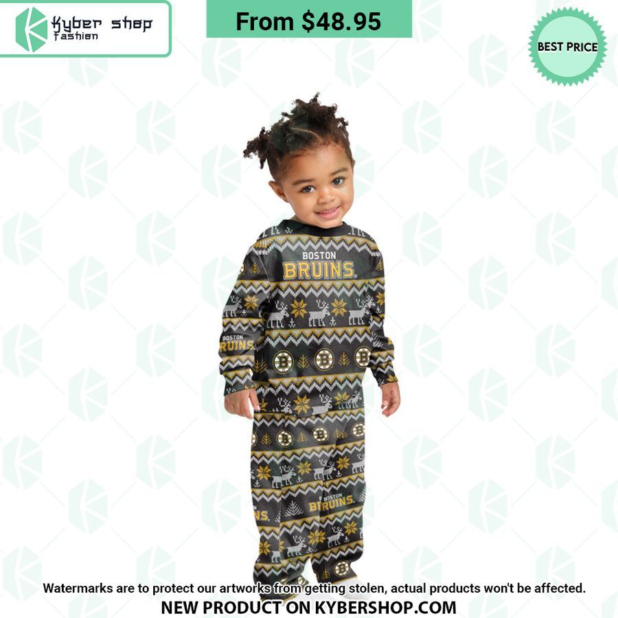 Boston Bruins NHL Family Holiday Pajamas Set
