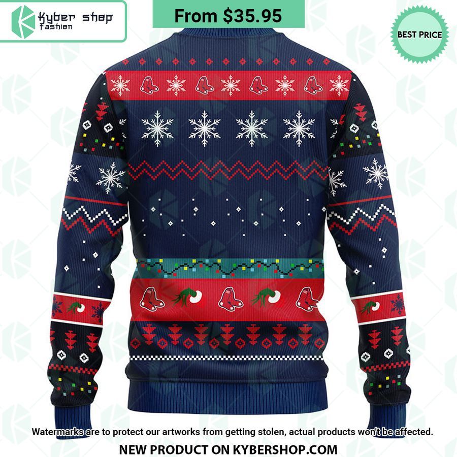 Boston Red Sox Grinch Christmas Sweater