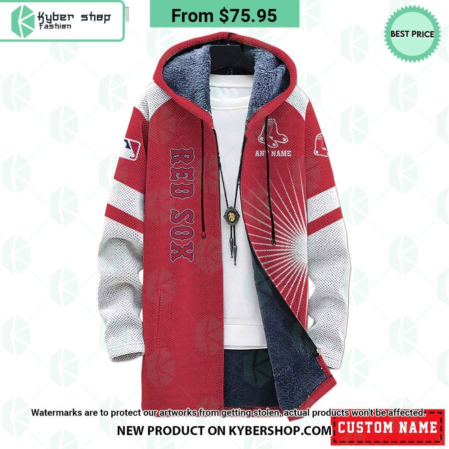 Boston Red Sox MLB CUSTOM Fleece Windbreaker Jacket