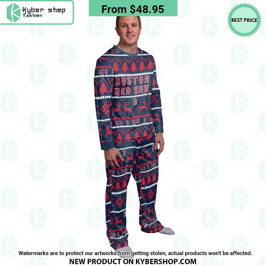 Boston Red Sox MLB Family Holiday Pajamas Set