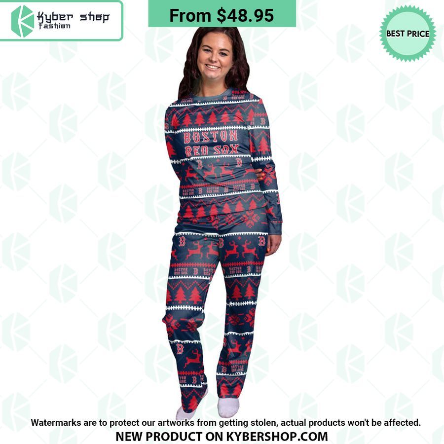 Boston Red Sox MLB Family Holiday Pajamas Set