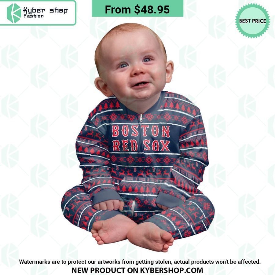 Boston Red Sox MLB Family Holiday Pajamas Set