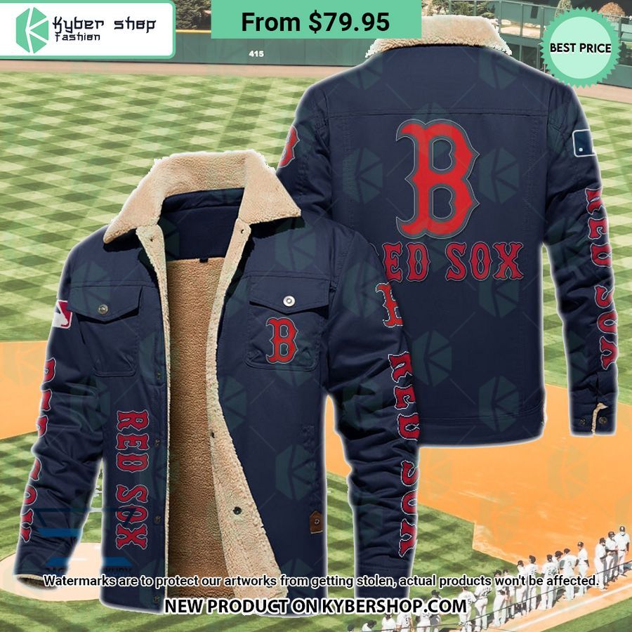 Boston Red Sox MLB Fleece Leather Jacket