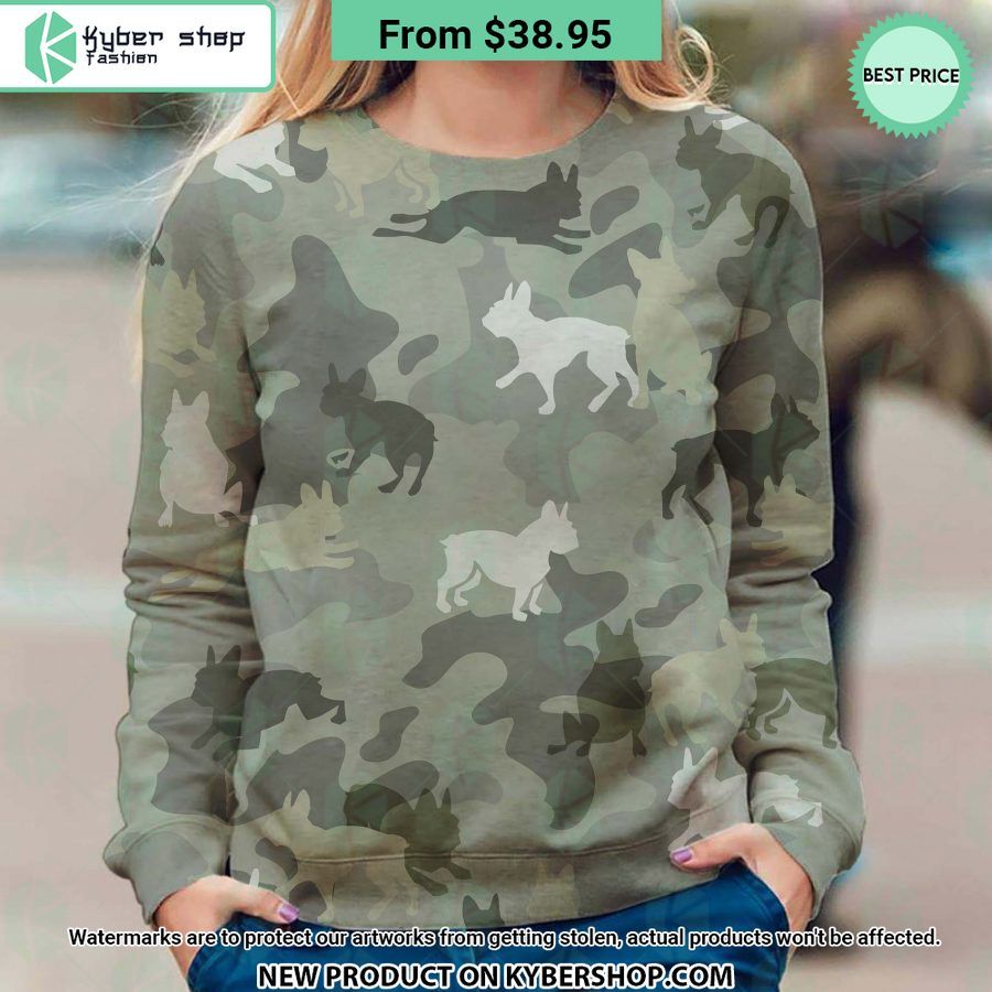 Boston Terrier Camo Sweatshirt