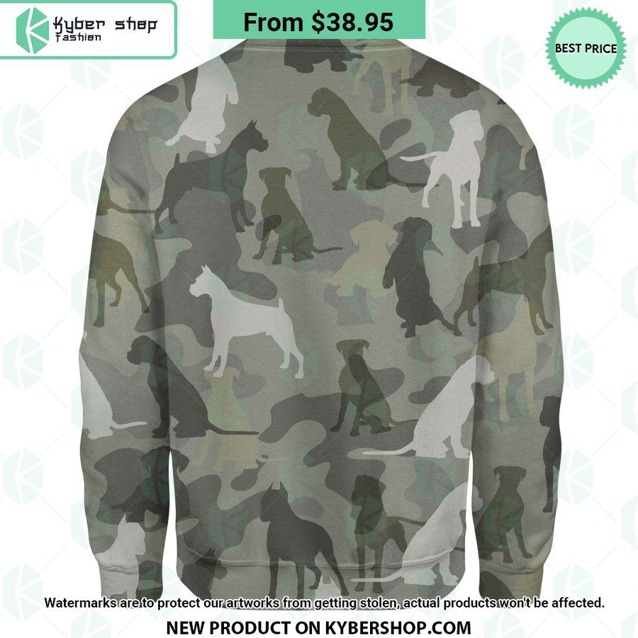 Boxer Dog Camo Sweatshirt