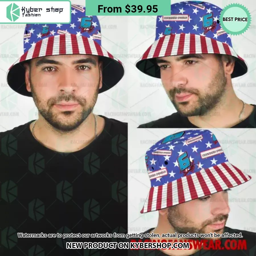 Brennan Poole NASCAR Racing Independence Day Bucket Hat