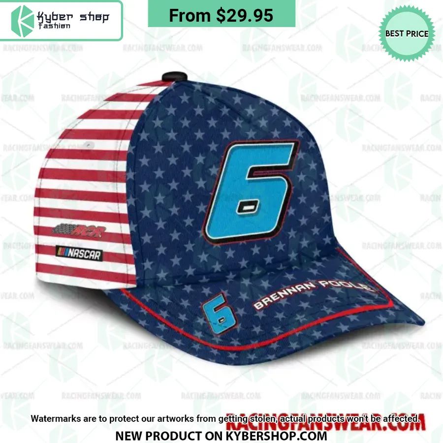 Brennan Poole NASCAR Racing Independence Day Hat