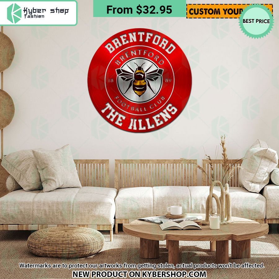 Brentford FC CUSTOM Metal Sign