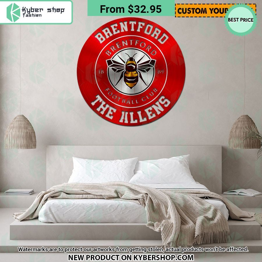 Brentford FC CUSTOM Metal Sign