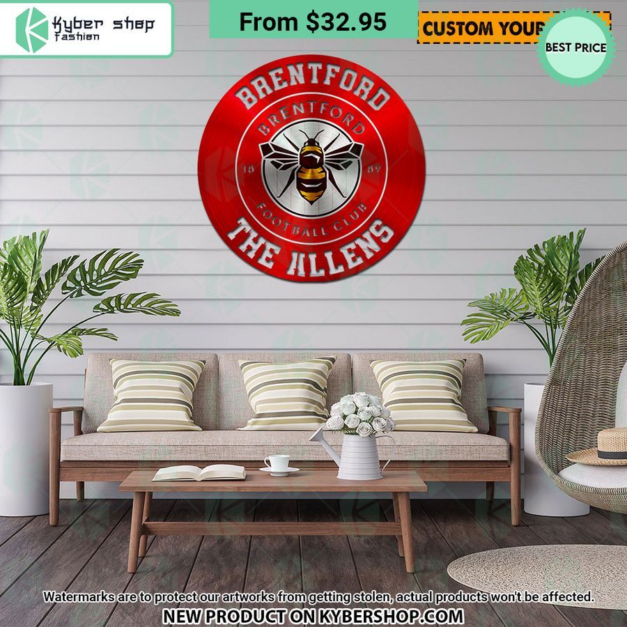Brentford FC CUSTOM Metal Sign