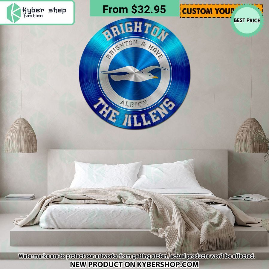 Brighton & Hove Albion CUSTOM Metal Sign