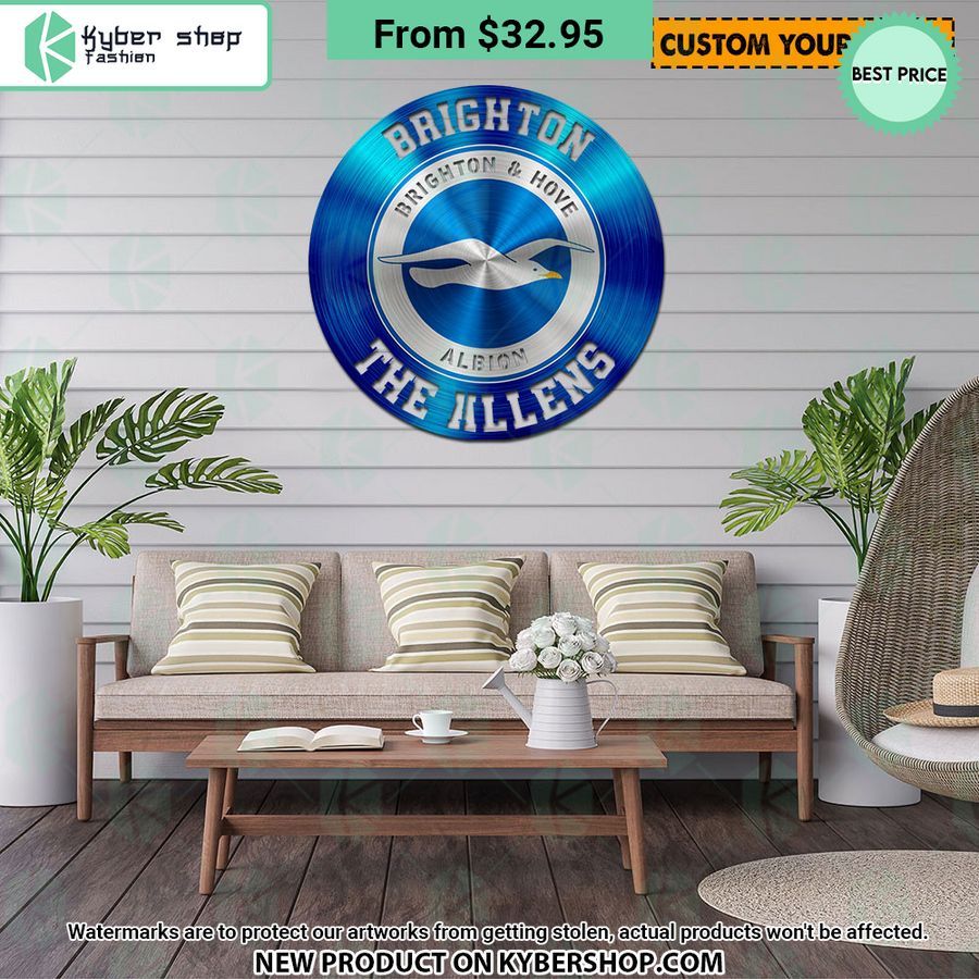 Brighton & Hove Albion CUSTOM Metal Sign