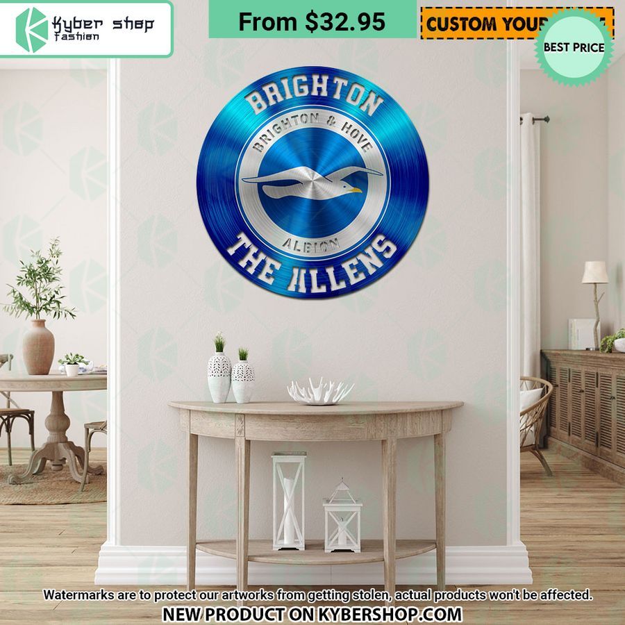 Brighton & Hove Albion CUSTOM Metal Sign