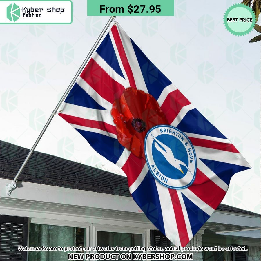 Brighton & Hove Albion Remembrance day Flag