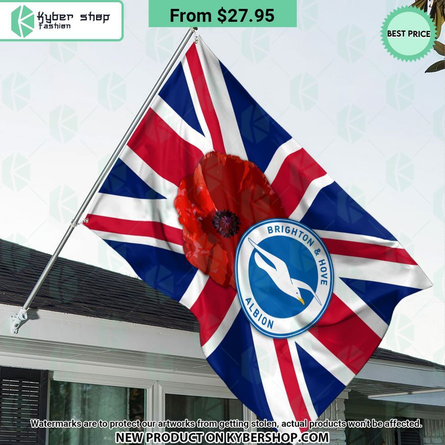 Brighton & Hove Albion Remembrance day Flag