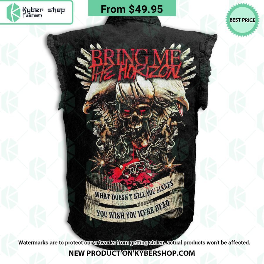 Bring Me The Horizon Sleeveless Denim Jacket