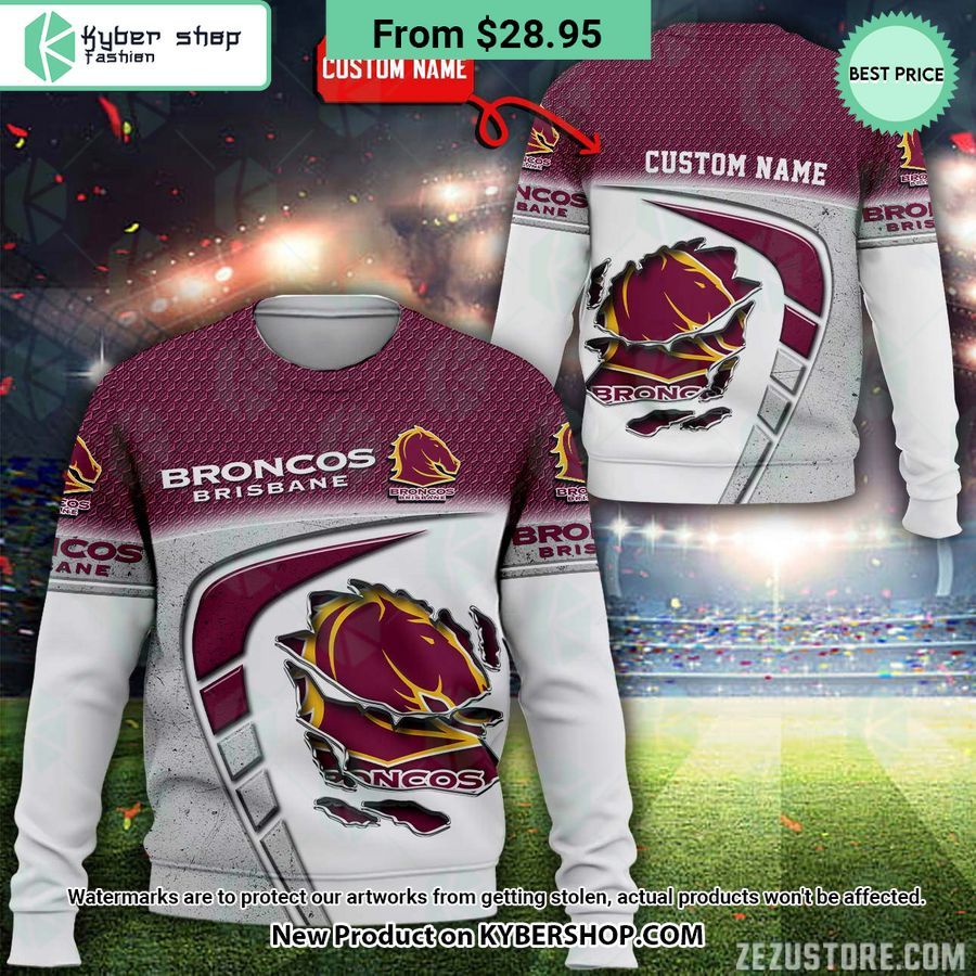 Brisbane Broncos CUSTOM Hoodie