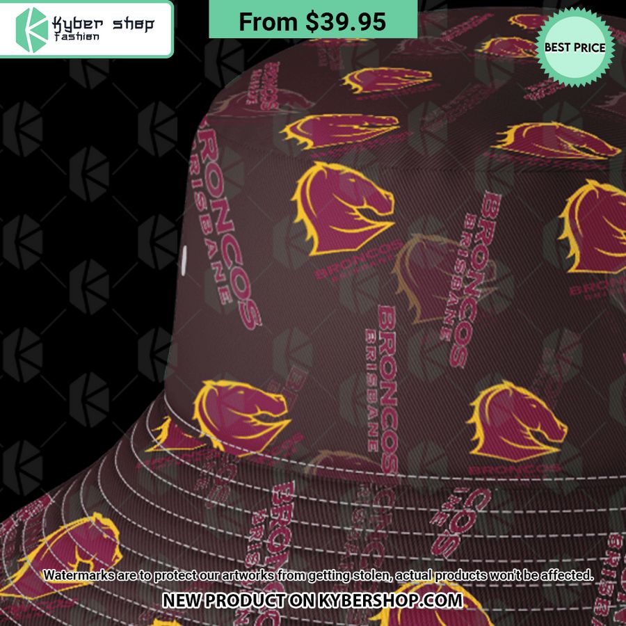 Brisbane Broncos logo Bucket Hat
