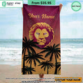 Brisbane Lions CUSTOM Beach Towel