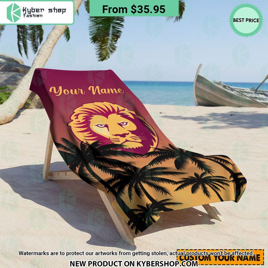 Brisbane Lions CUSTOM Beach Towel