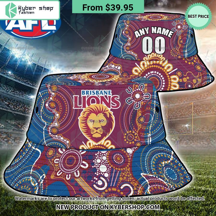 Brisbane Lions Football Club Naidoc Bucket Hat