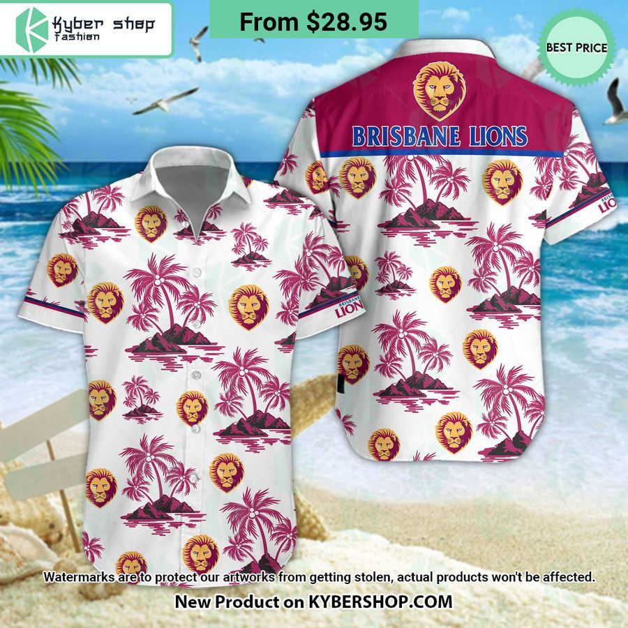 Brisbane Lions Hawaiian Shirt Shorts