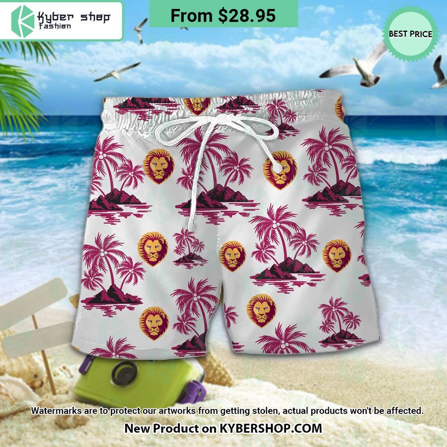 Brisbane Lions Hawaiian Shirt Shorts