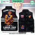 Brisbane Lions Puffer Down Jacket