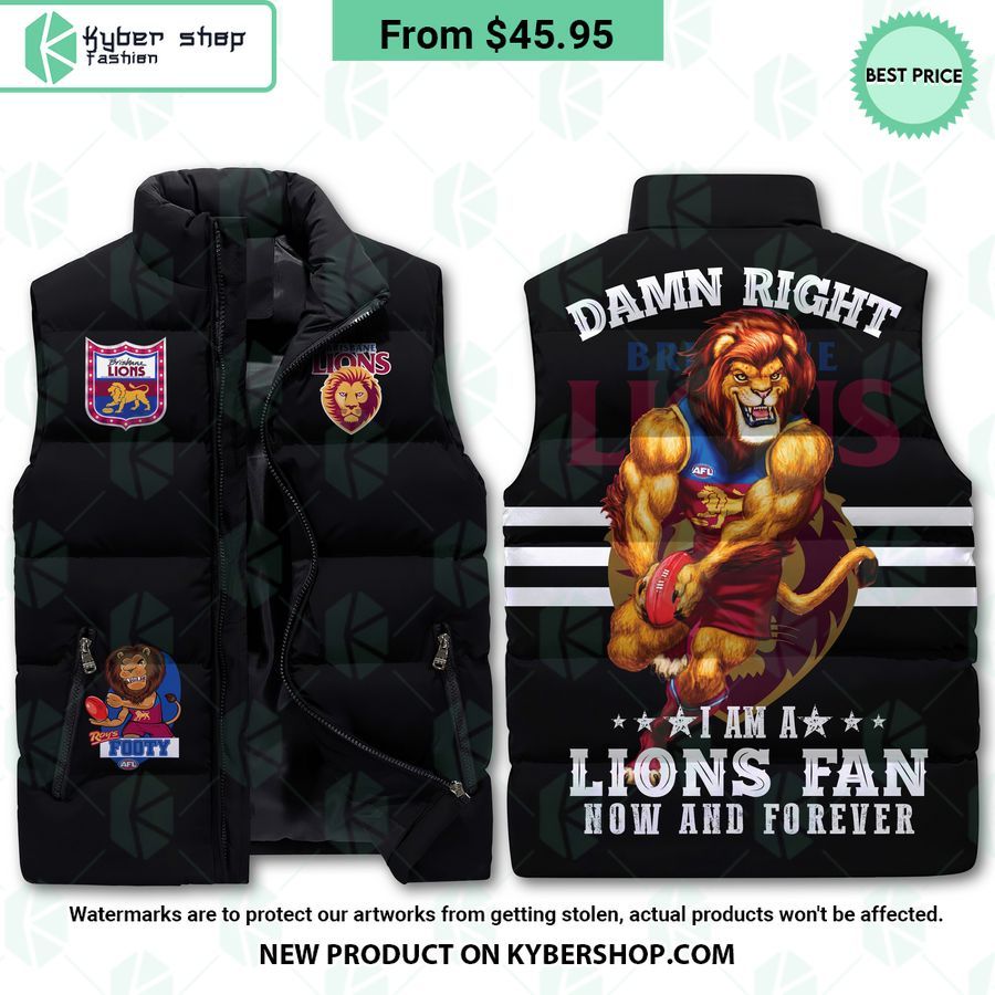 Brisbane Lions Puffer Down Jacket