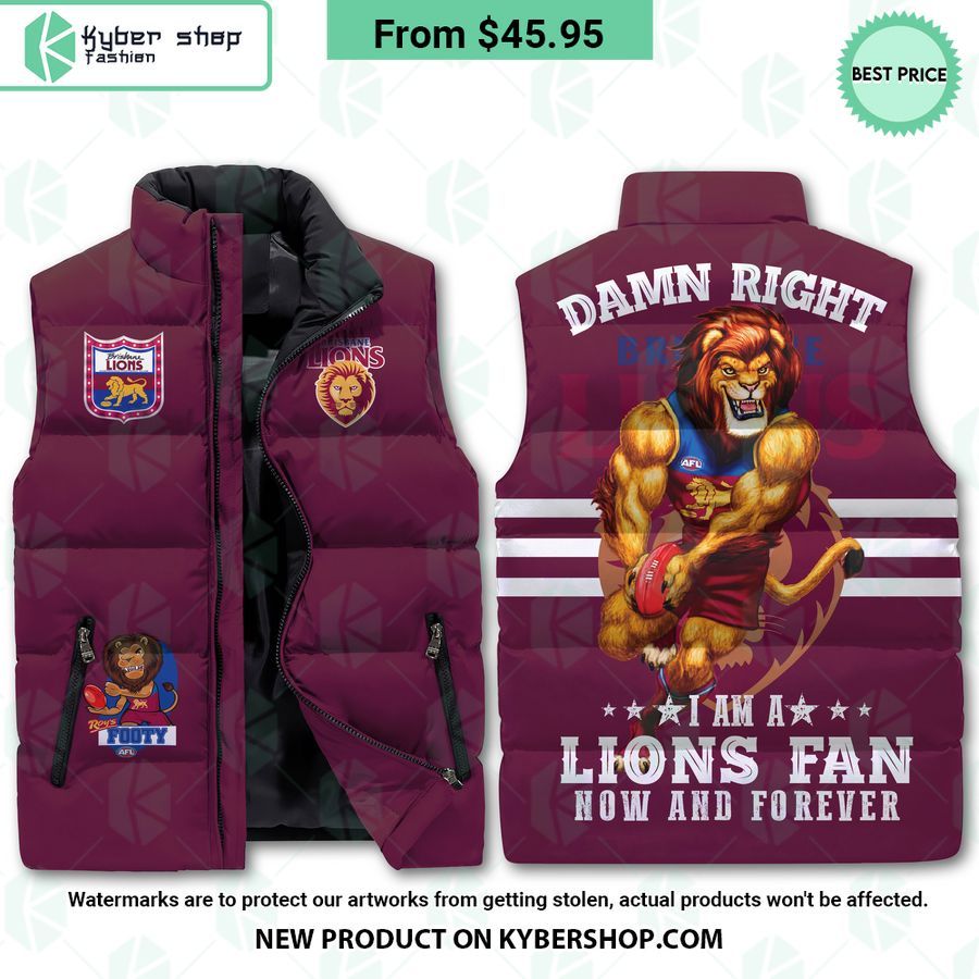 Brisbane Lions Puffer Down Jacket
