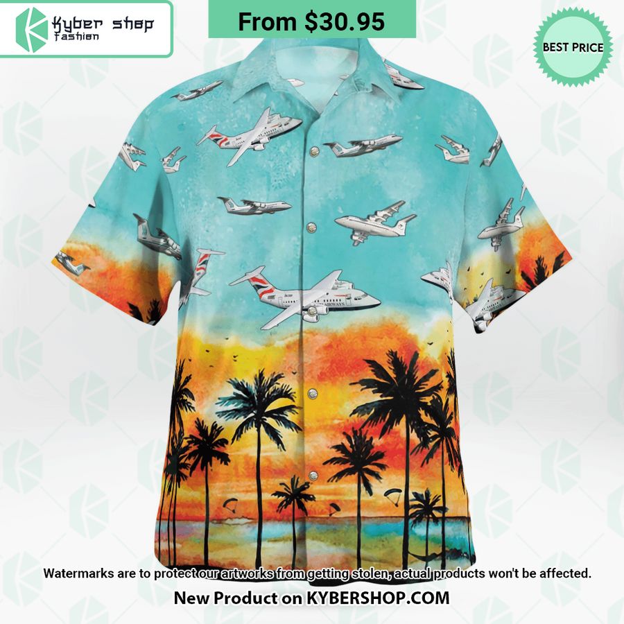 British Aerospace 146 BAE 146 Hawaiian Shirt