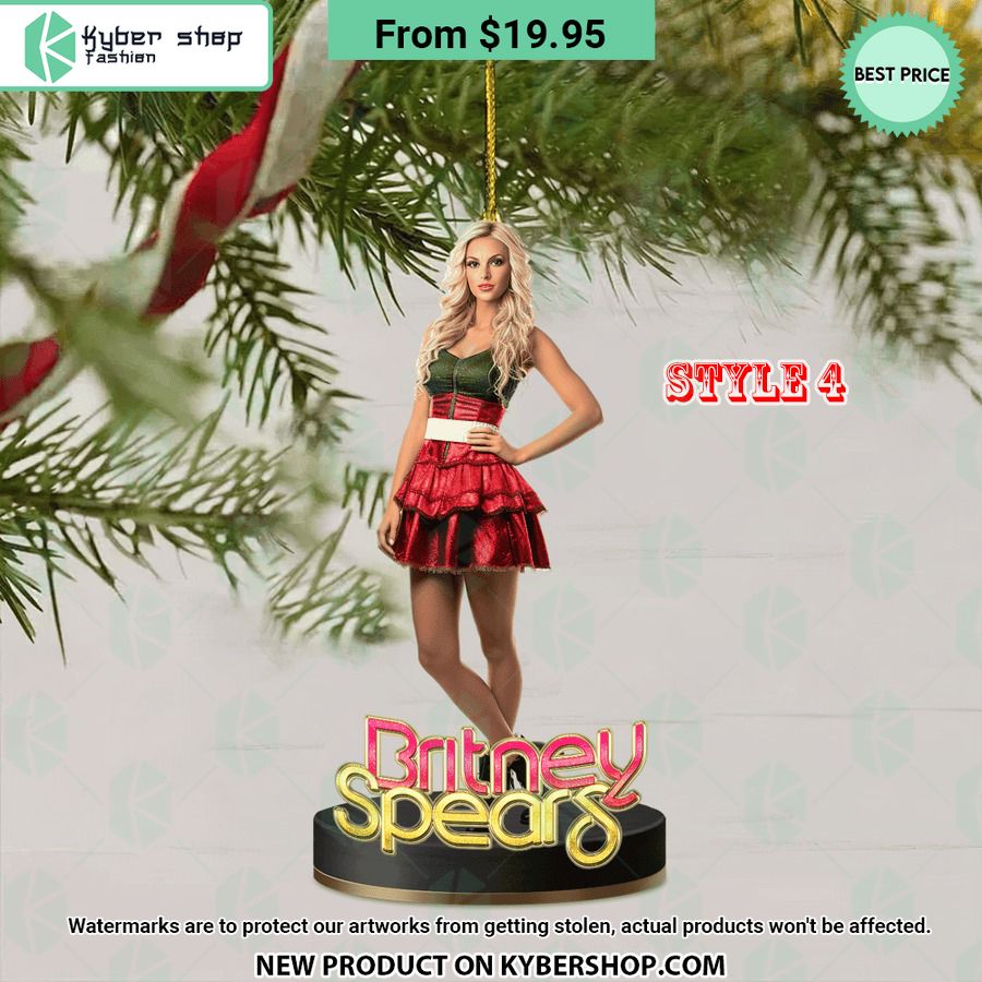Britney Spears Christmas Ornament