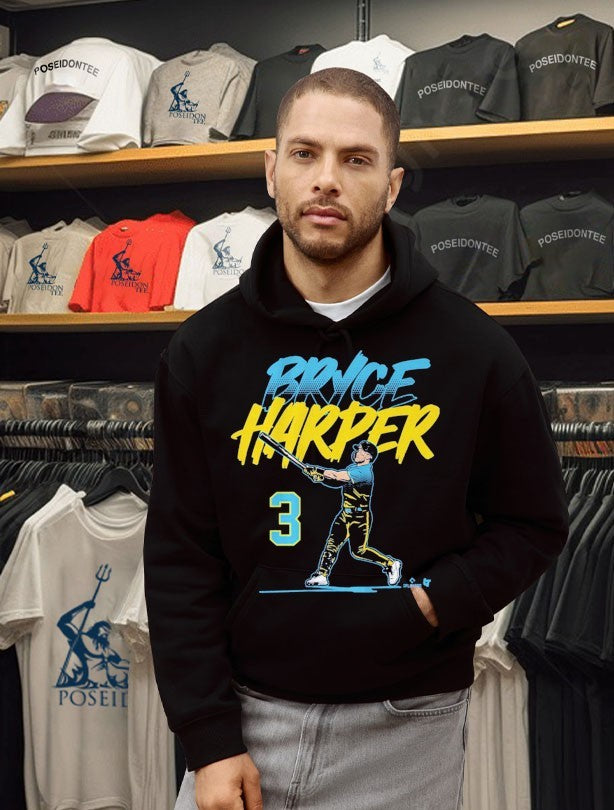Bryce Harper Slugger Swing Number 3 T-shirt