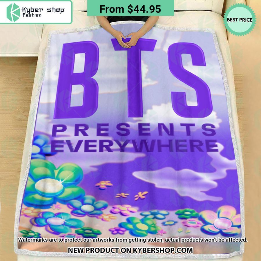 BTS 10th Anniversary Presents Everywhere Blanket