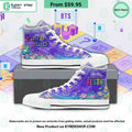 BTS 10th Anniversary Take Two Canvas High Top Shoes