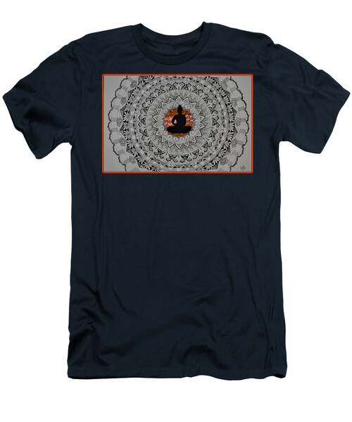 Buddha In  Mandala T-Shirt