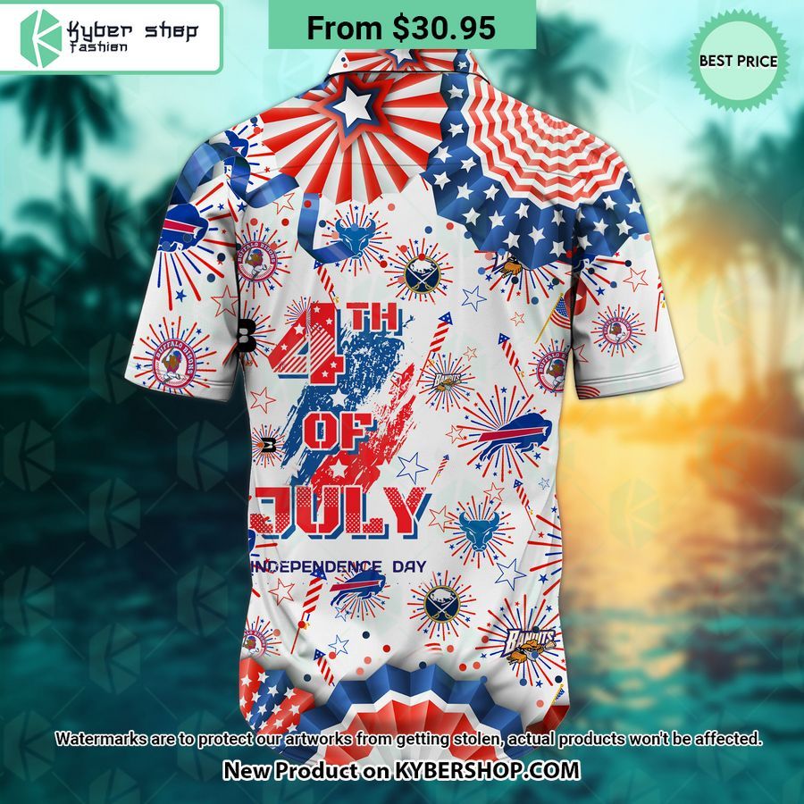 Buffalo Bisons Buffalo Sabres Buffalo Bandits Buffalo Bulls Buffalo Braves Hawaiian Shirt