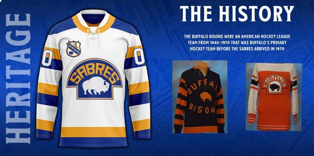 Buffalo Sabres Heritage Concepts team logo Hockey Jersey
