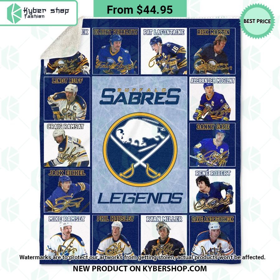 Buffalo Sabres Legends Fleece Blanket
