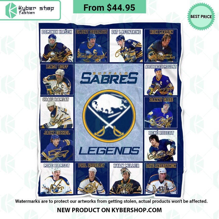Buffalo Sabres Legends Fleece Blanket