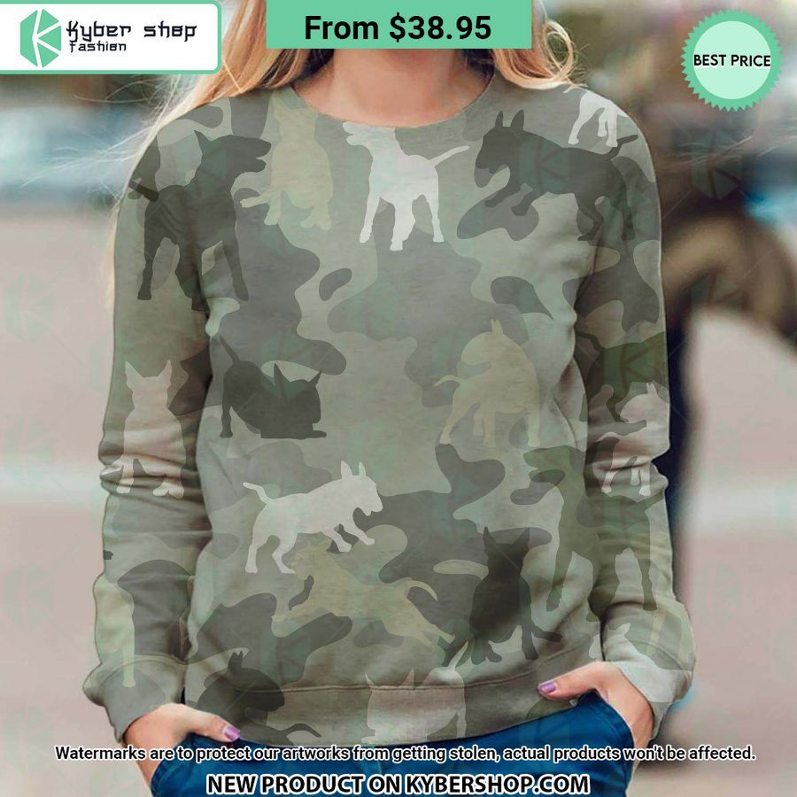 Bull Terrier Camo Sweatshirt