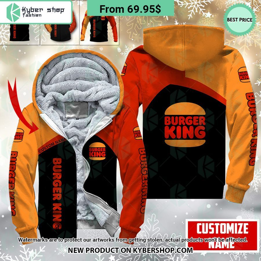 Burger King CUSTOM Fleece Hoodie