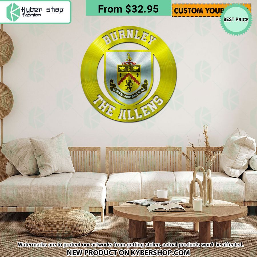 Burnley CUSTOM Metal Sign