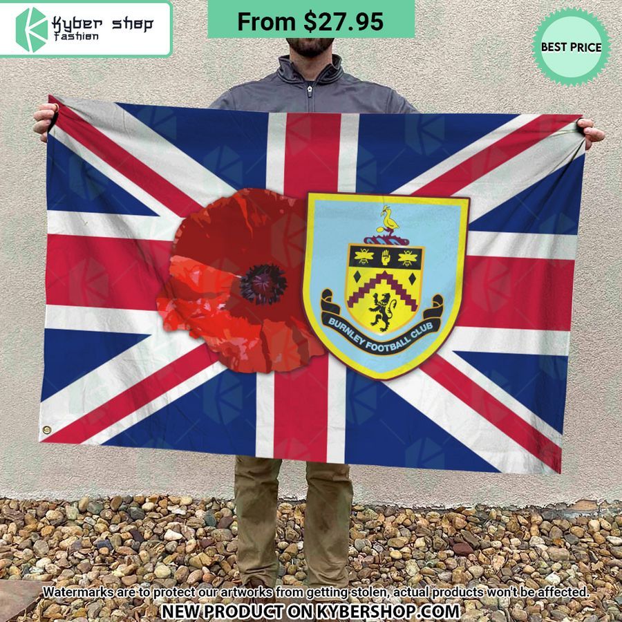 Burnley FC Remembrance day Flag